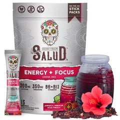 Salud 2-in-1 Energy + Focus Drink Mix Hibiscus product