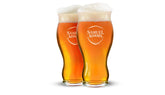 Sam Adams Sensory Perfect Pint White Shield 2 x 16oz glasses