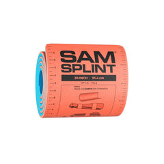 Sam Splint 36 orange blue adult size rolled