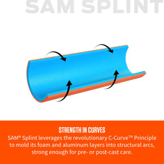 Sam Splint 36x4-25 orange blue rolled