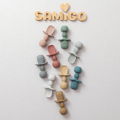 Soft tip silicone spoon for gentle gums SAMiGO