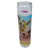 San Miguel Arcangel veladora 14 oz en vaso alto