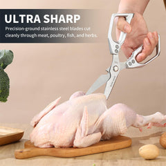 Rust-resistant stainless steel food scissors suitable for daily use
