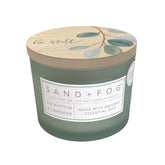Sand + Fog scented candle 12 oz two lead-free cotton wicks