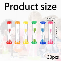Orange 5 minute sand timer 1 x 3.43 inches 30-pack