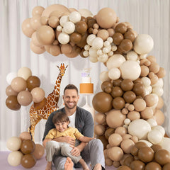 sand white balloons for neutral balloon arch kit