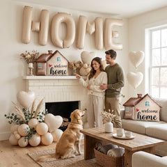 Sand white heart balloons 18-inch included in the set