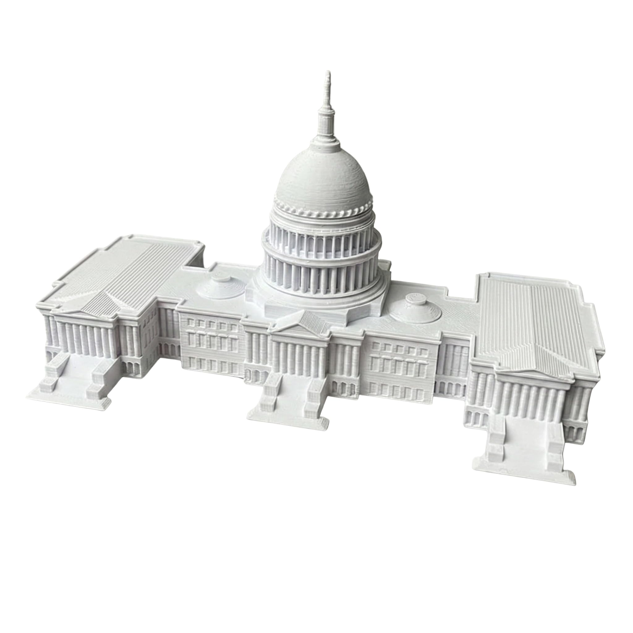 Sands3D Capital Building Replica 4x4x2 tall white model