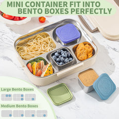 6 colorful lids for kids snack containers with playful patterns