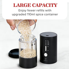 SANMAS electric salt pepper grinder set with LED indicator
