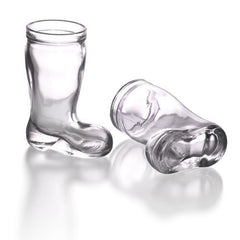 BarConic durable glass boot shot glass base 2.16 x 1.10 in