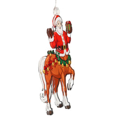 Santa Centaur Funny Santa Gag ornament close up