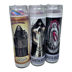 Velas de protección con oración de protección Santa Muerte