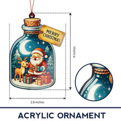 Santa Ornament Christmas decor image showing festive colors