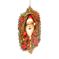 Santa ornaments for christmas tree decorative piece