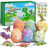 Sanyi bath bombs for kids six color set with dragon toys inside