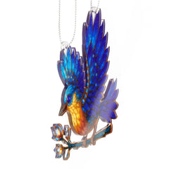 Sapphire Wing Songbird ornament packaged with story card ready to gift