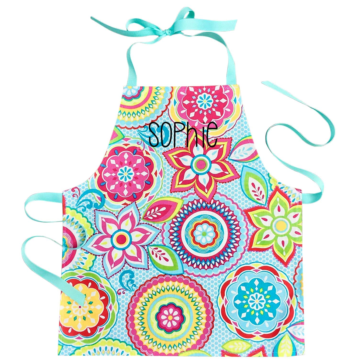 Sara Sews apron toddler girl colorful art design image 1