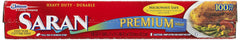 Saran Premium Plastic Wrap 100 Sq Ft packaging image