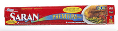 Saran Premium Plastic Wrap 100 Sq Ft roll close-up