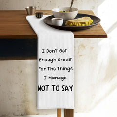 Sarcastic gag gift towel for women men friends
