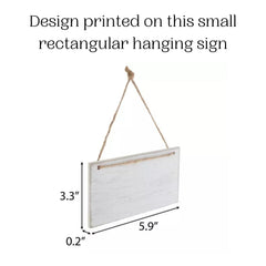 Teacher sign wood hanging decor for classroom with twine