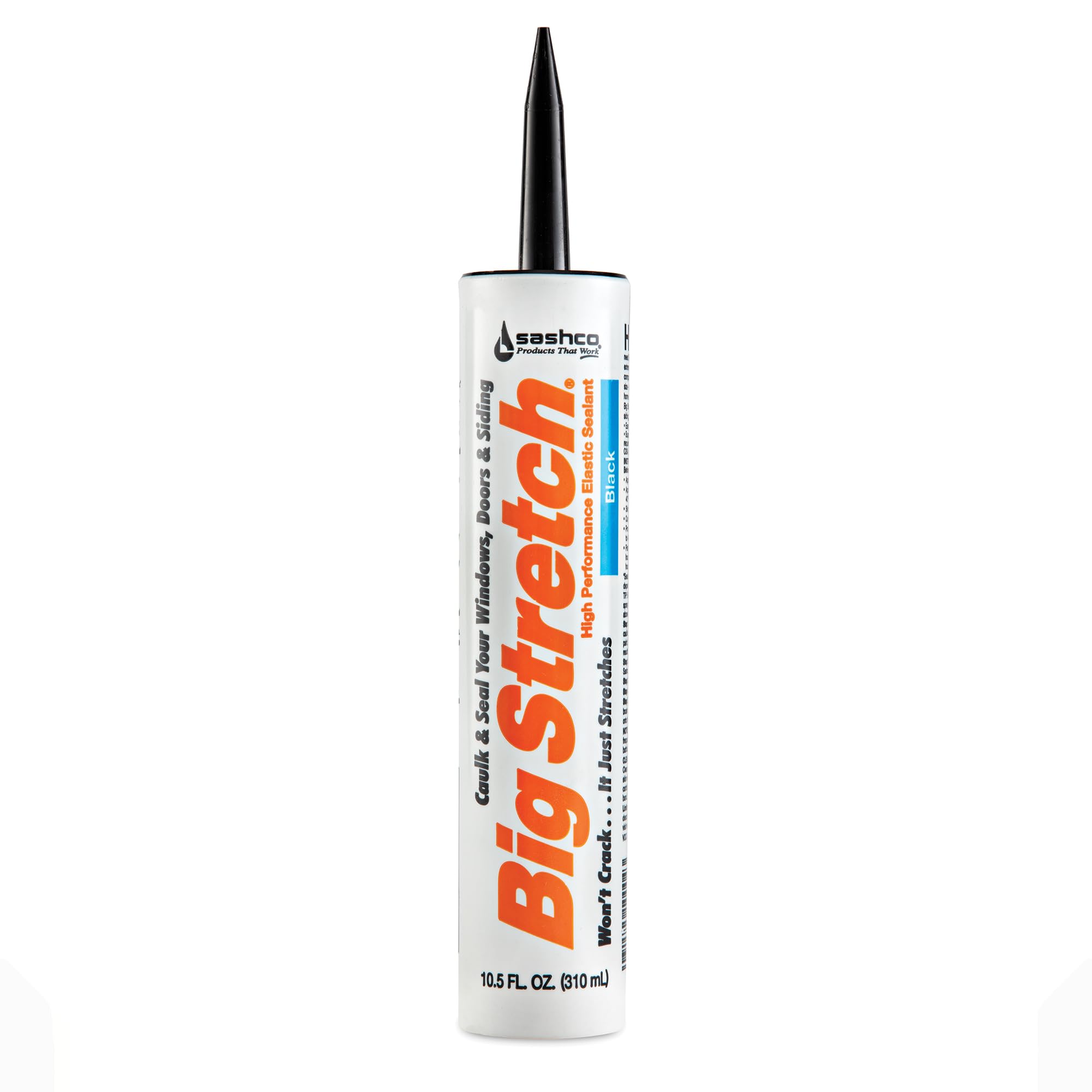 Sashco Big Stretch caulk black 10.5 oz 1 pack
