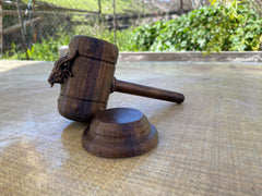 Satanic Judge Gavel cosplay prop in dark theme