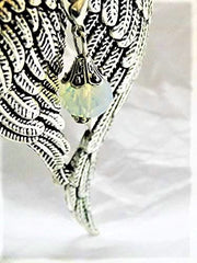 Faux Opal October Birthstone Crystal Charm on wings