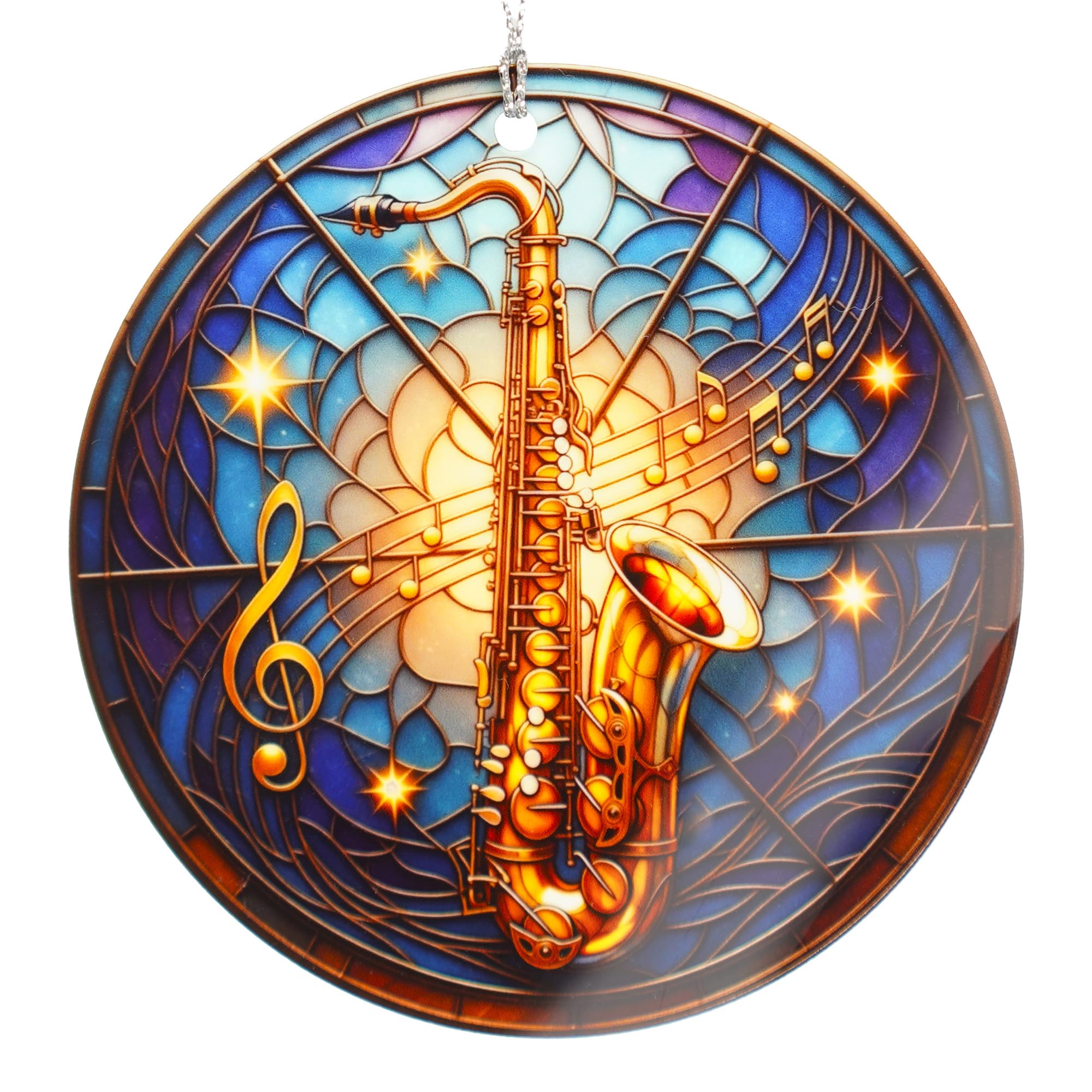 Saxophone Ornament jazz decor for holiday tree