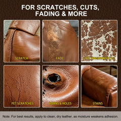 Brown Saynwish leather repair kit designed for vinyl surfaces