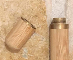 Pocket sized sandalwood cremation urn for travel
