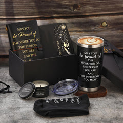 Scented candle included in thank you gift set