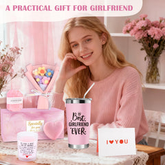 Scented candle included in the girlfriend gift set