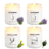 Scented Candles for Home four pack gift set packaging