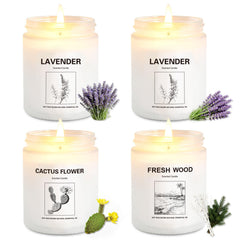 Scented Candles for Home four pack gift set packaging