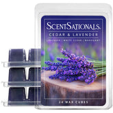 Scentsationals cedar and lavender wax melts 10oz 24-cubes set