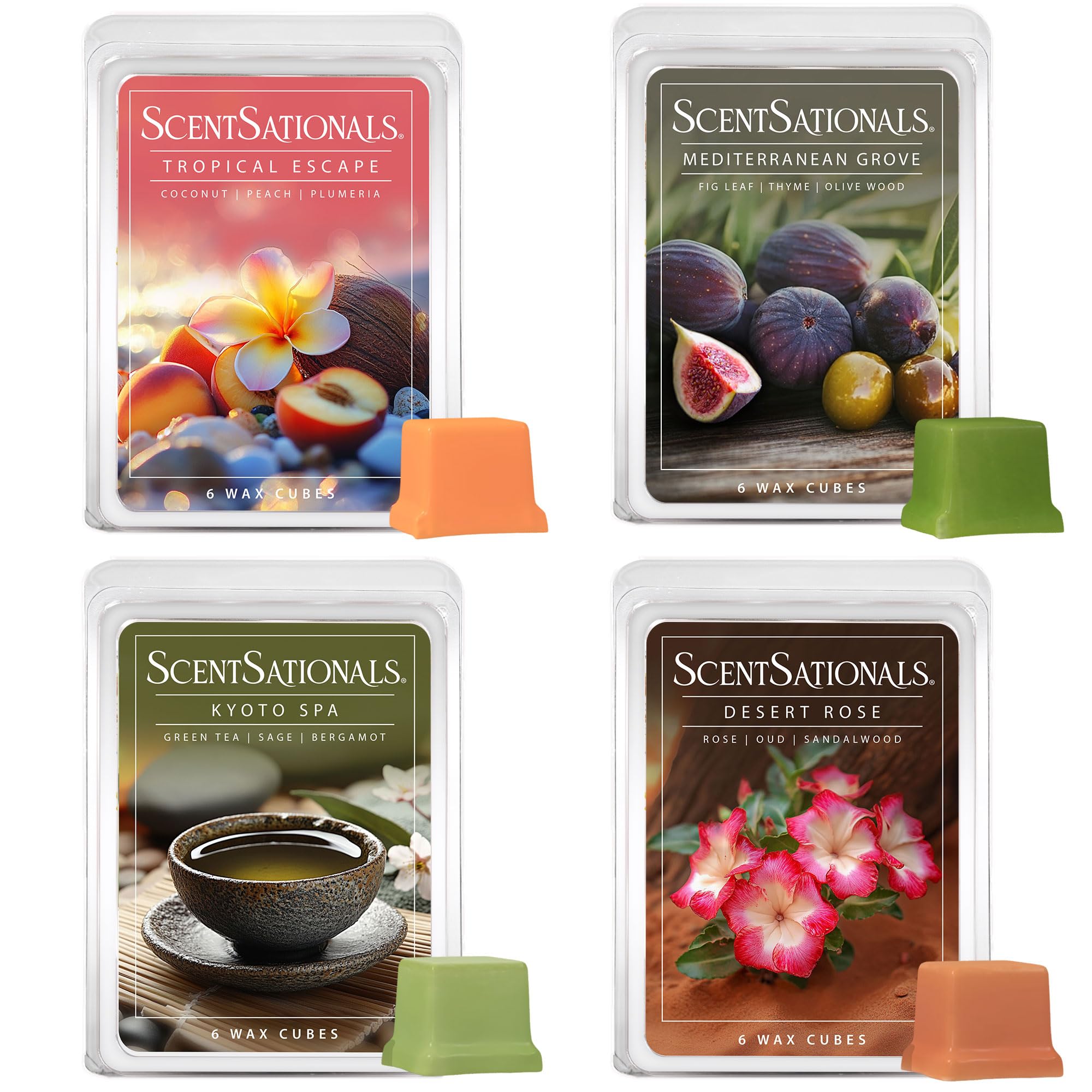 Scentsationals Serene Horizons 4 Pack wax melts packaging