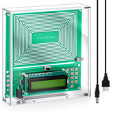 Schumann Resonance Generator green device on desk