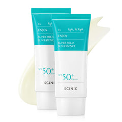 SCINIC Enjoy Super Mild Sun Essence 50ml bottle packaging