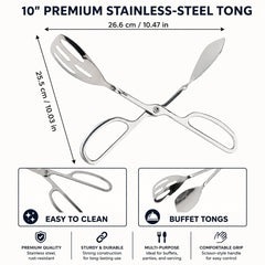 scissor style tongs 10 inch