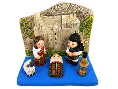 One block nativity measures 3.3x2.2x2.2 high