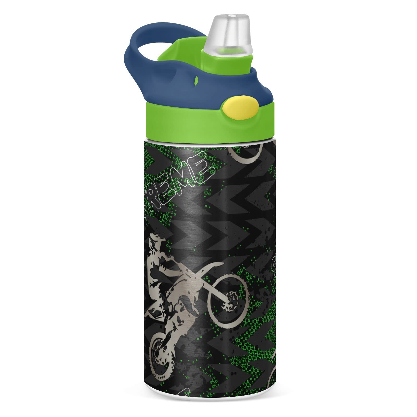 SDMKA Kids Water Bottle 12oz with straw lid