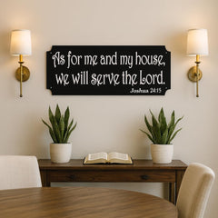 Sea Biscuit Metal Designs religious sign stainless steel option 7 by 18