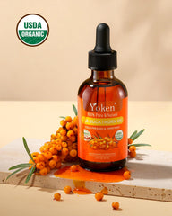 Cold pressed sea buckthorn oil for face and hair