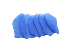 Sea glass place cards in cornflower blue