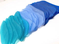 Sea glass place cards irregular shapes 3 inches or longer