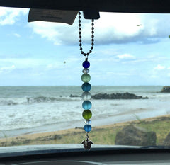 Sea glass sun catcher ornament concept