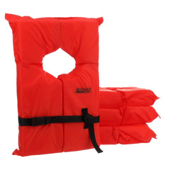 Life vest 4-pack with storage bag by Seachoice