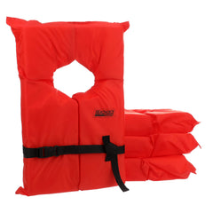 Orange Seachoice life vest for adults